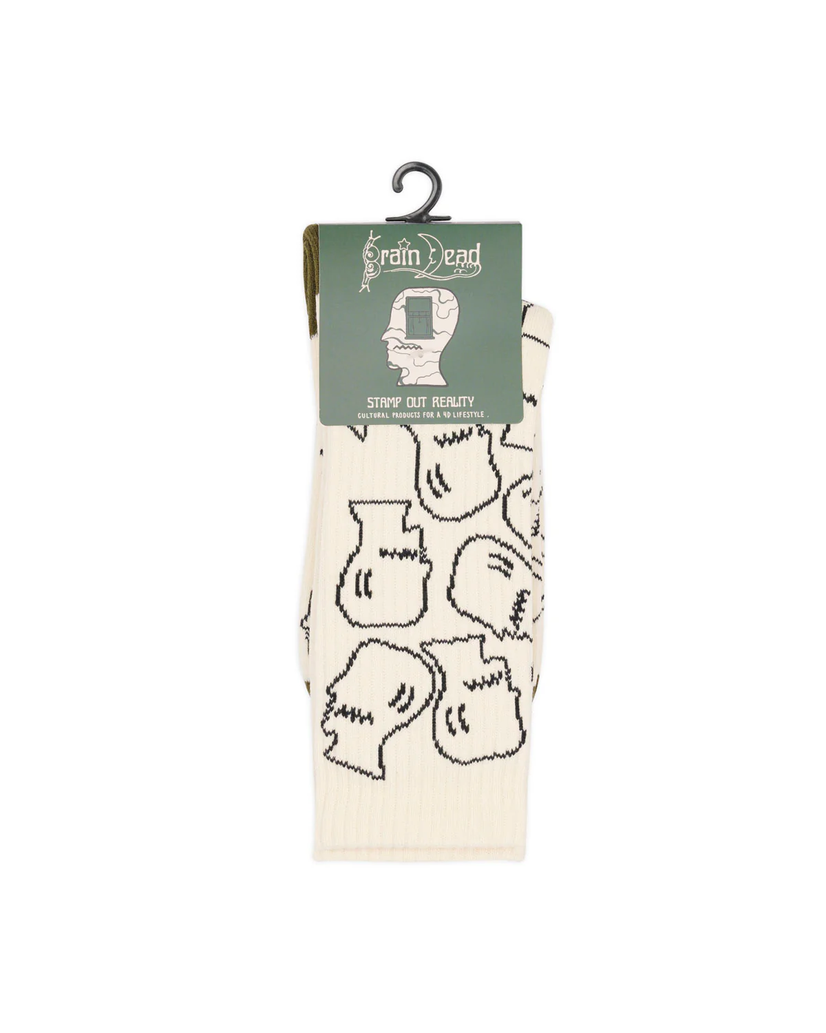 Logohead Crew Socks - Cream - Image 3