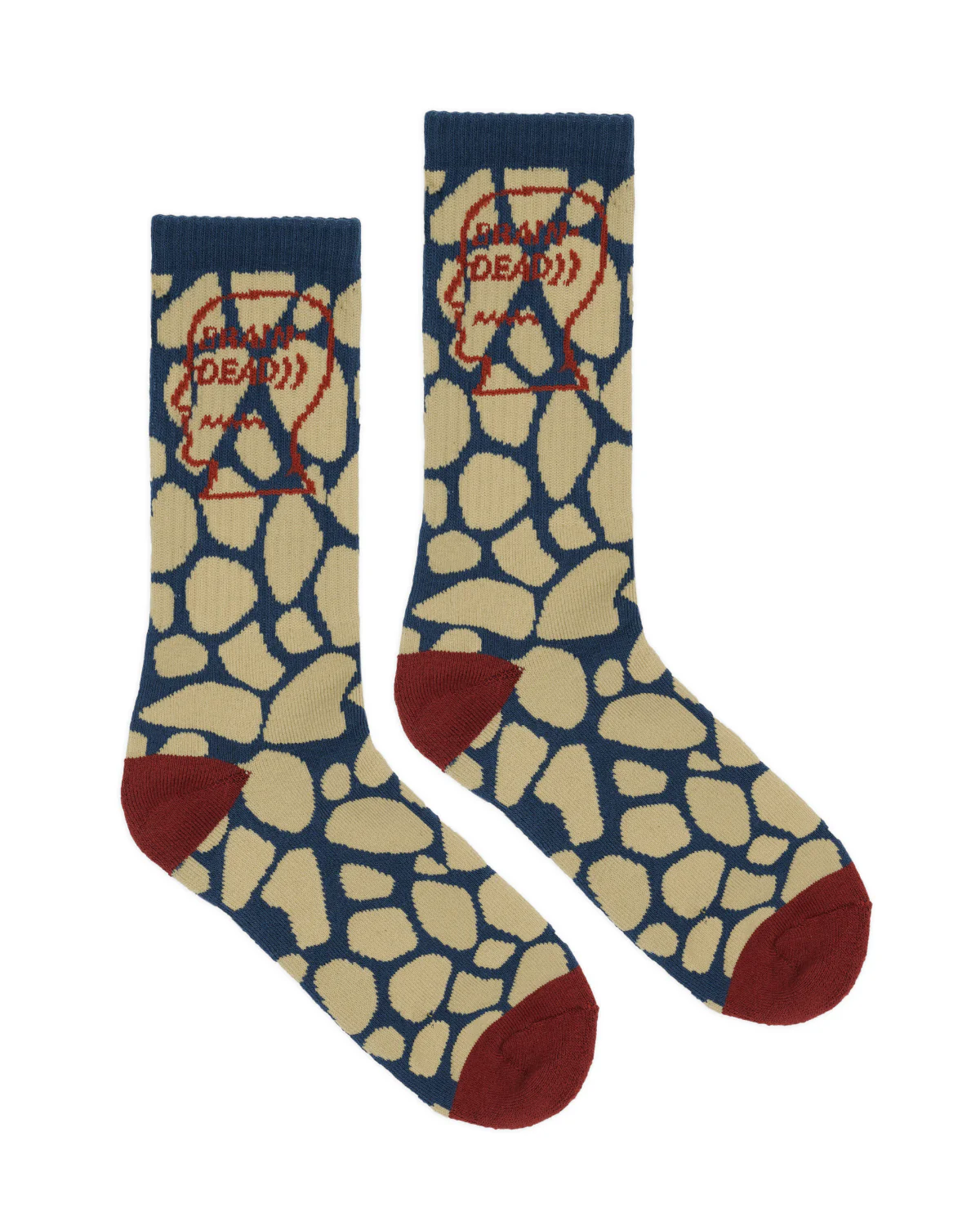 Logohead Crew Socks - Slate Giraffe - Image 2