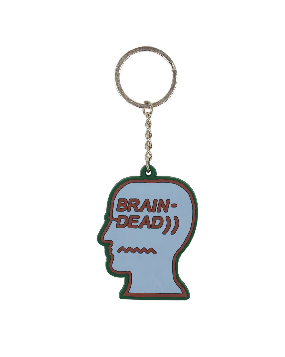 Logohead Keychain Checkered - Light Blue