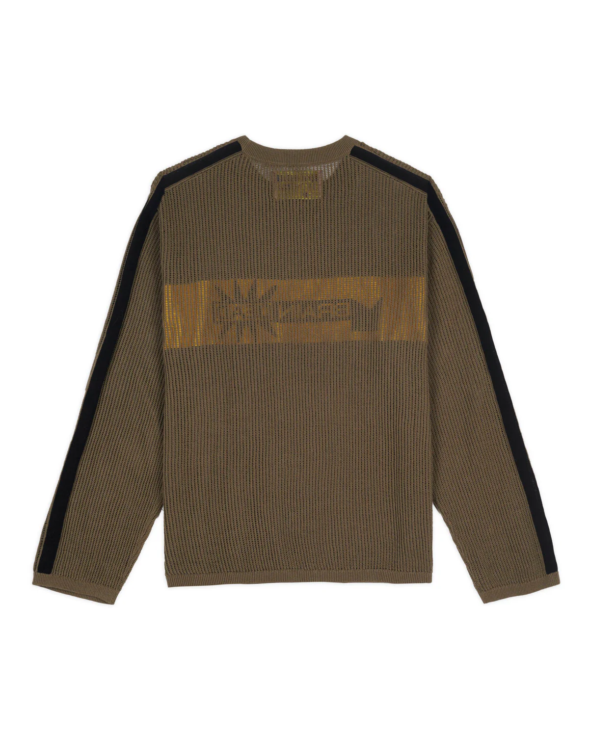 Long Sleeve Mesh Sweater - Green - Image 3