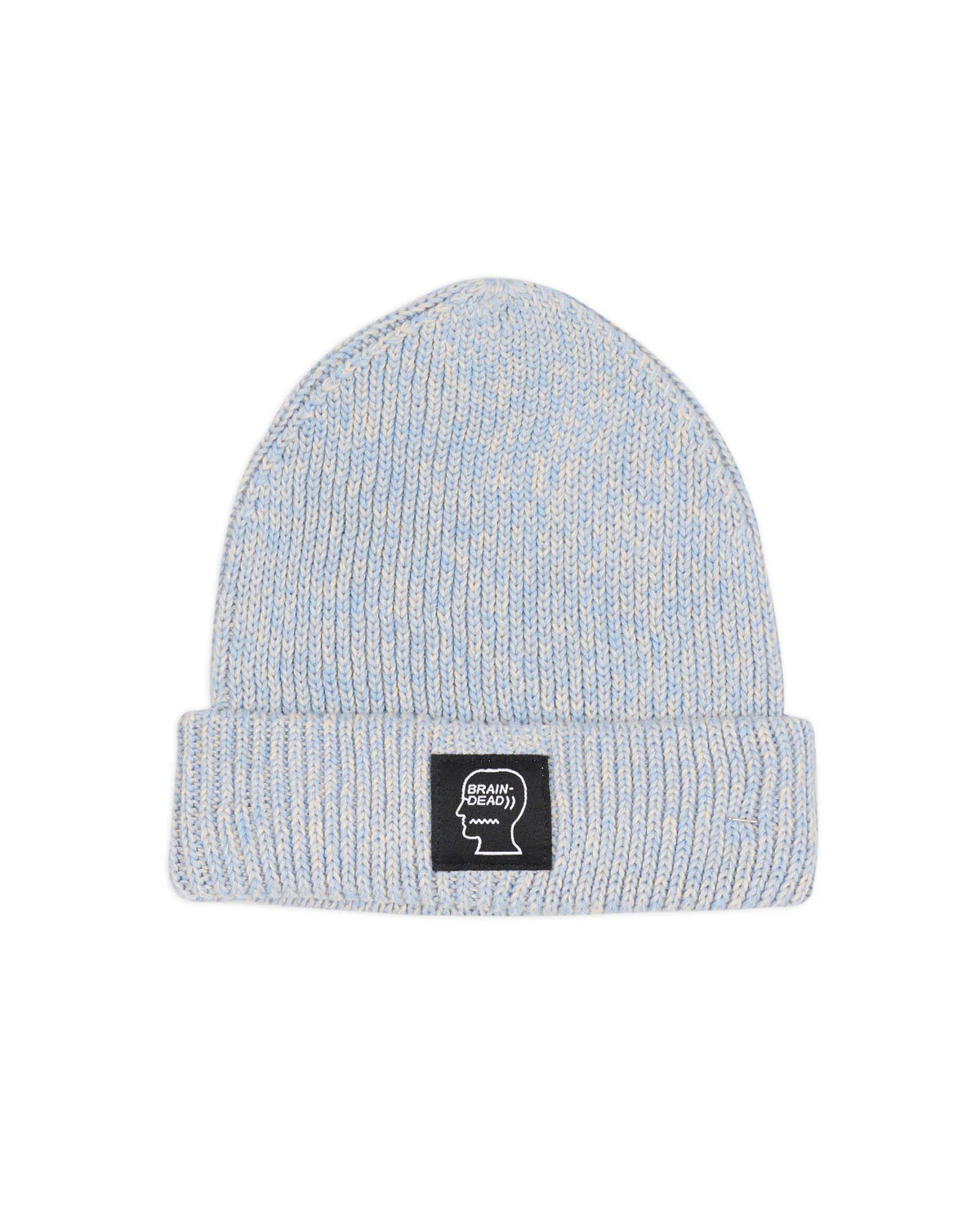 Marled Cotton Logohead Beanie - Blue