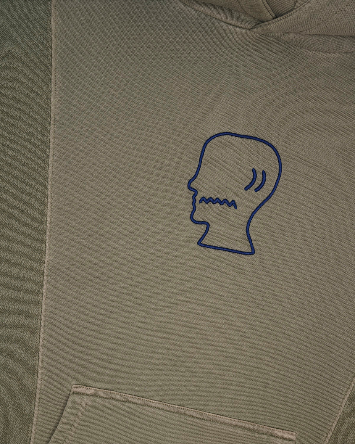 Mendoza Cropped Hoodie - Cement - Image 7