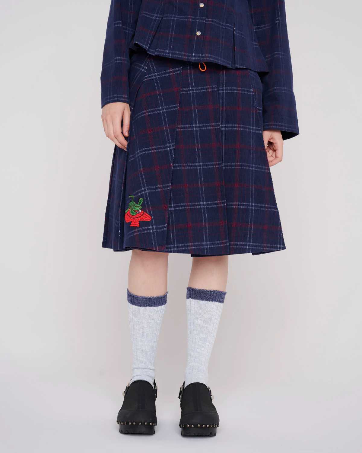 Mesa Pleated Skirt - Blue Multi - Image 2