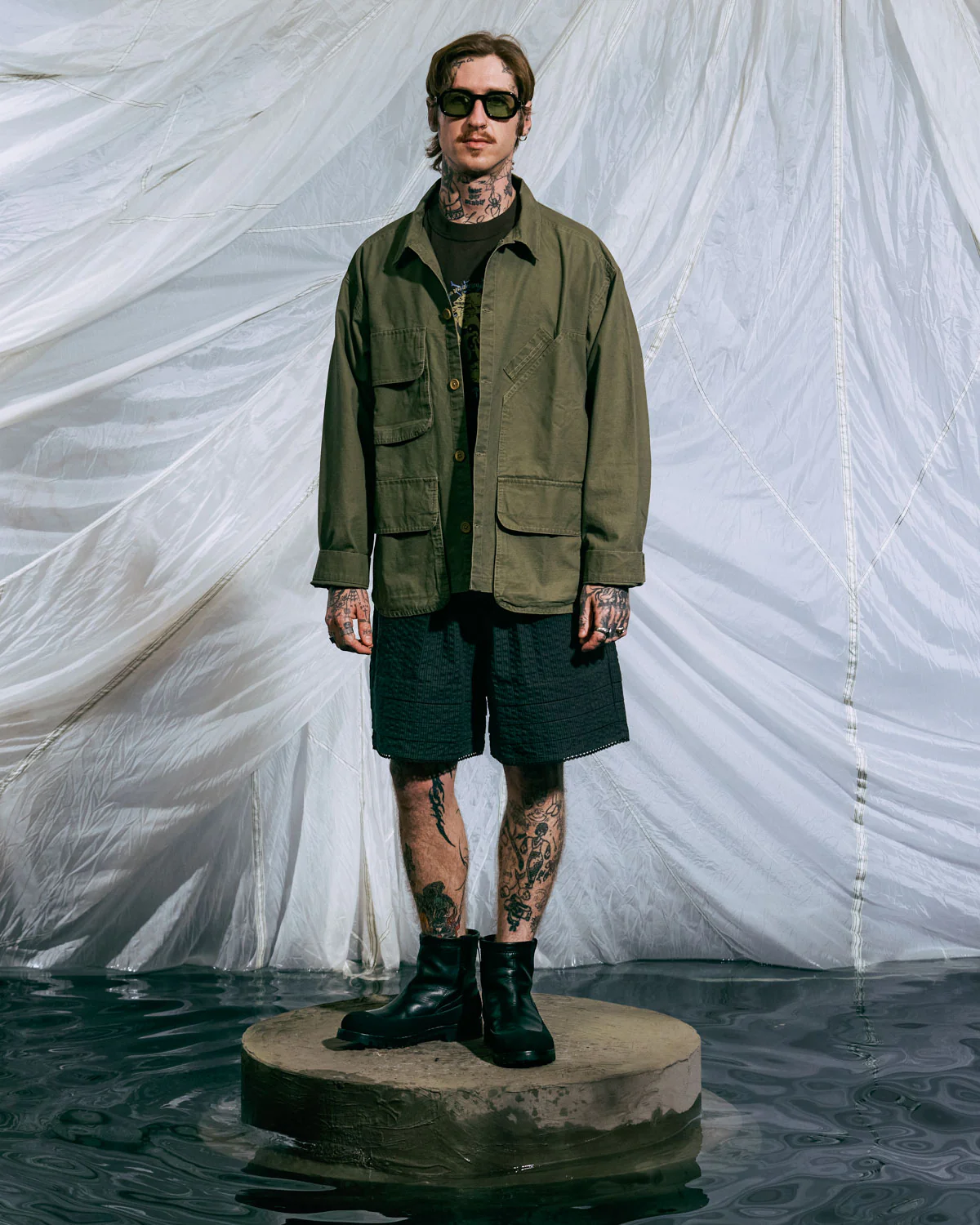 Military Shirt Jacket - Army - Image 2
