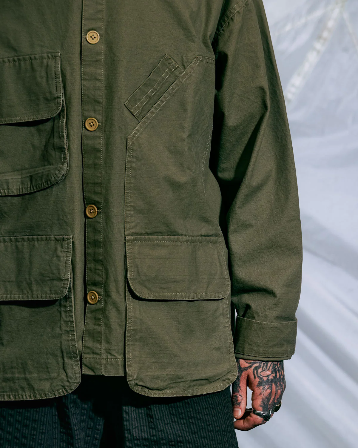 Military Shirt Jacket - Army - Image 4
