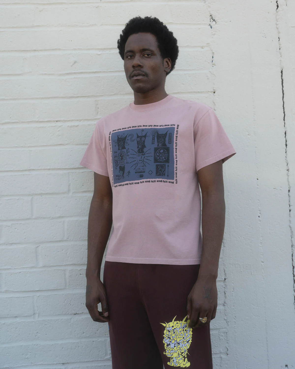 Mind Games T-shirt - Mauve - Image 4