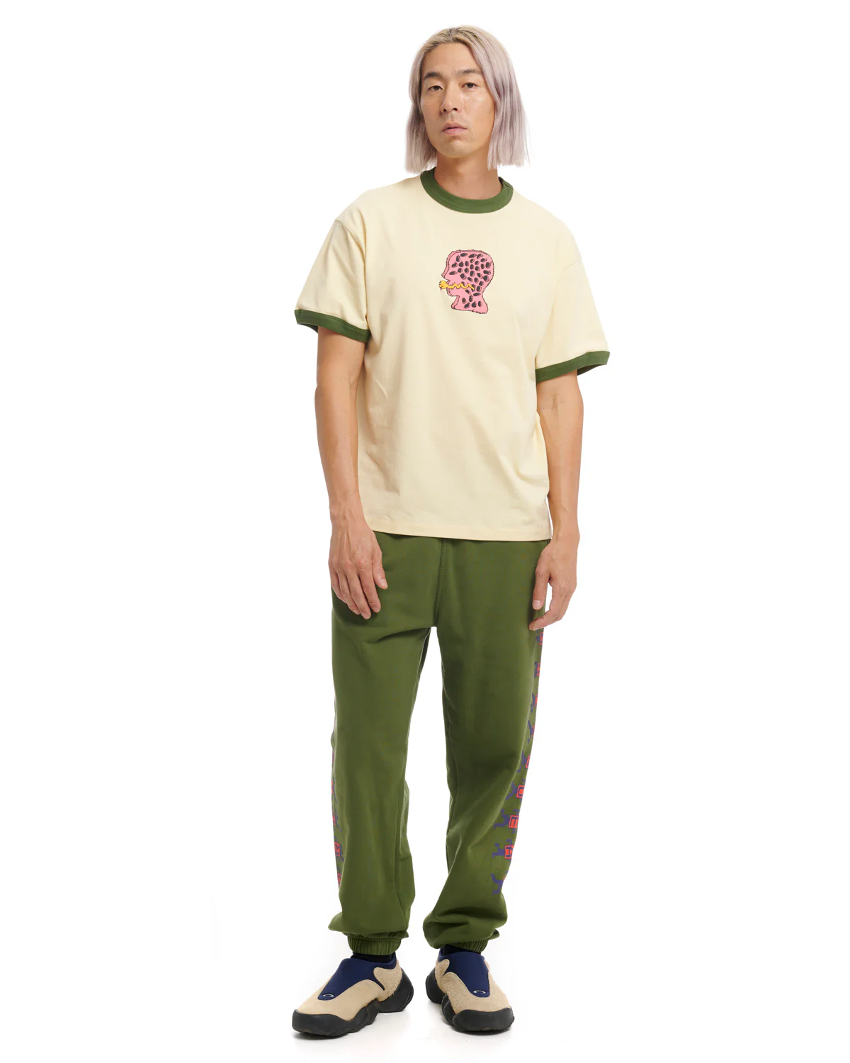 Mouthworm Short Sleeve Ringer Tee - Cream - Image 4