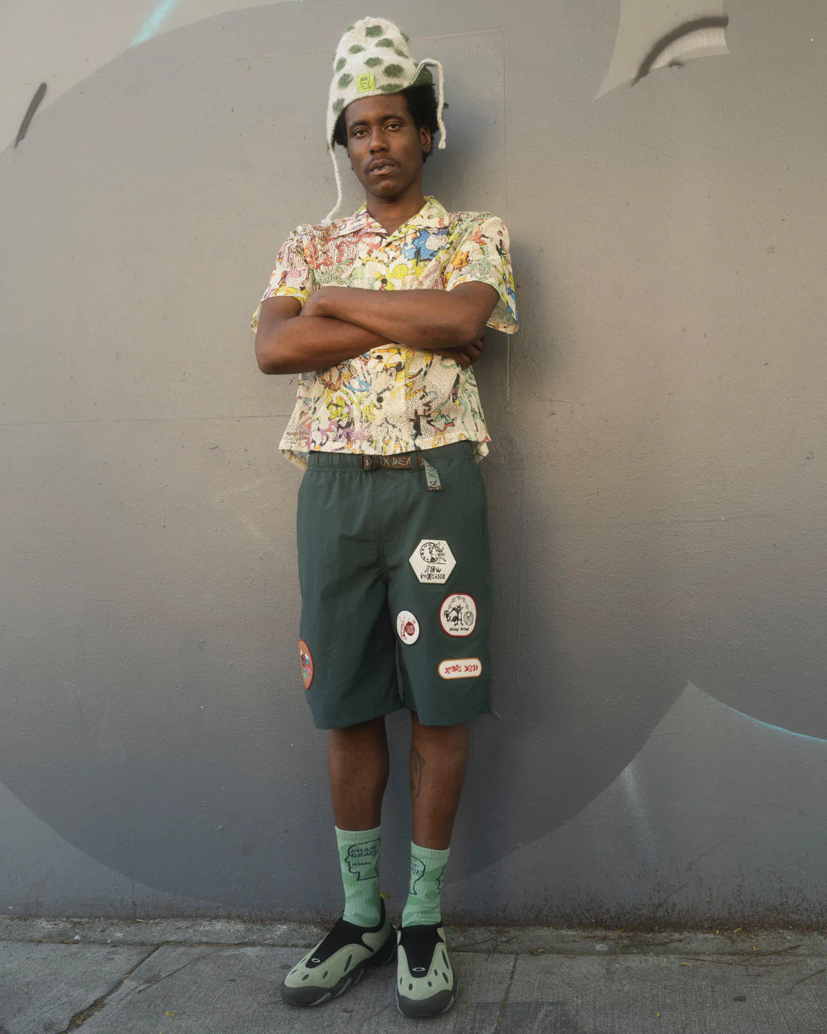 Nylon Baggy Climber Short - Forest Green - Image 4