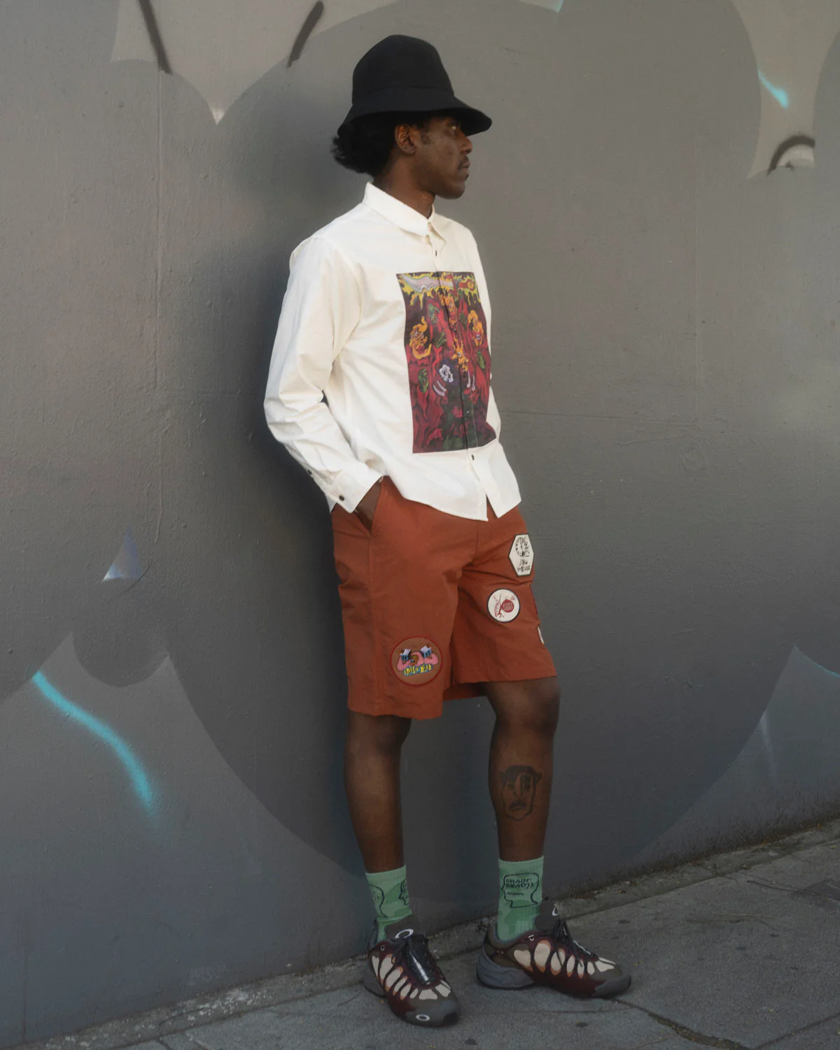 Nylon Baggy Climber Short - Rust - Image 5
