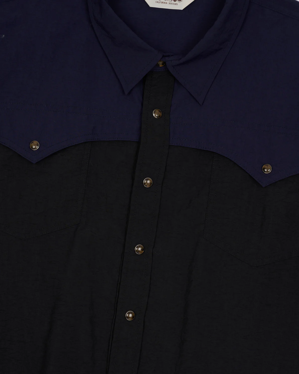 Nylon Western Shirt - Black - Image 3