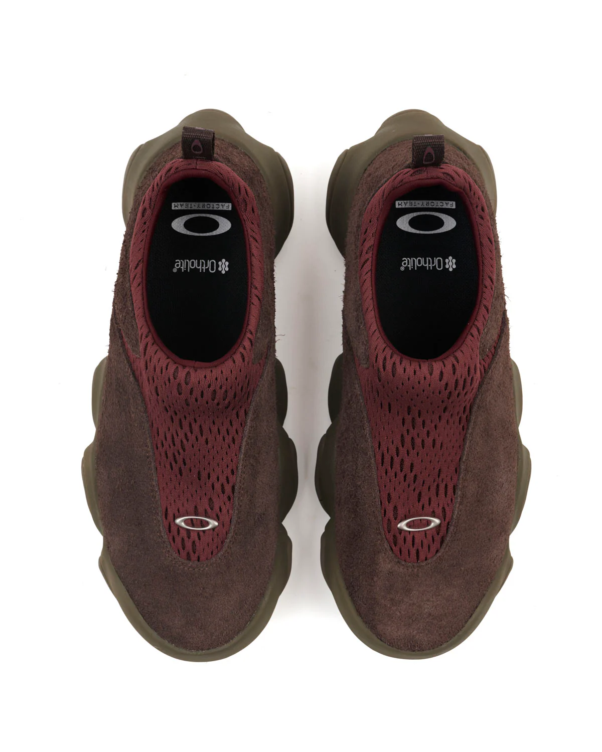 Oakley Factory Team Hairy Suede Flesh - Ganache/ Burgundy - Image 4