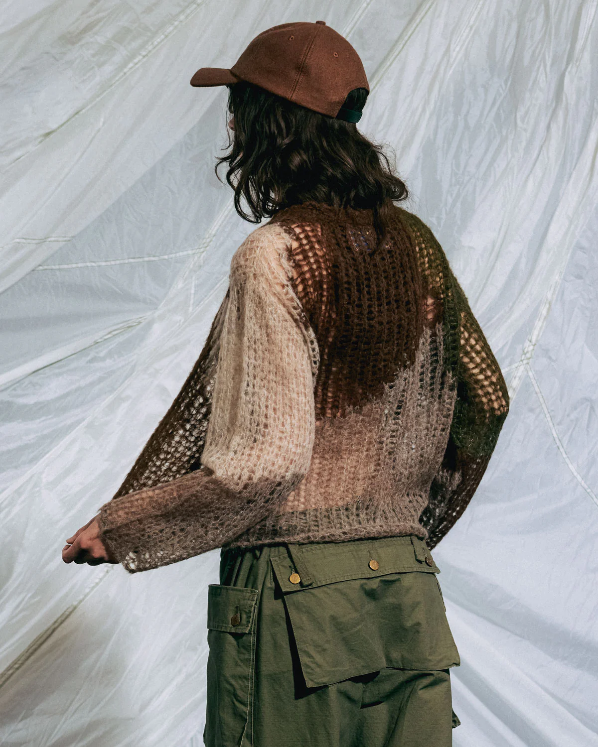 Organic Threadbare Sweater - Olive - Image 10