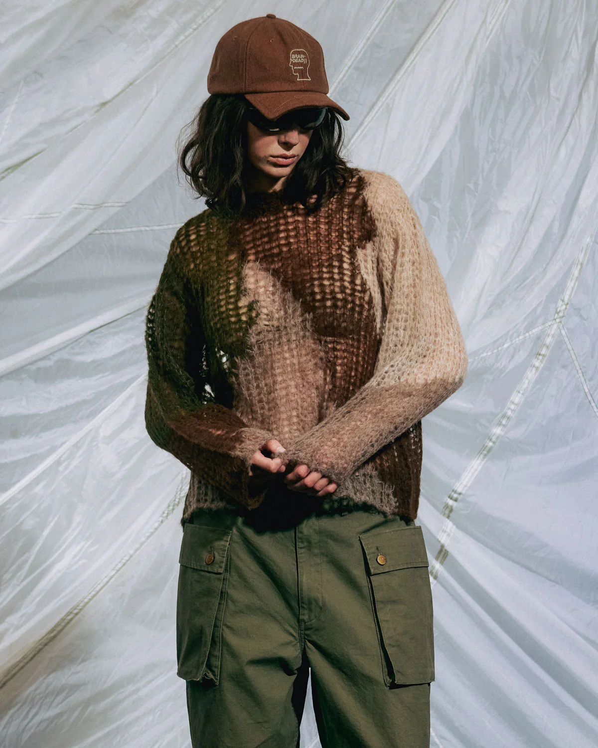 Organic Threadbare Sweater - Olive - Image 8