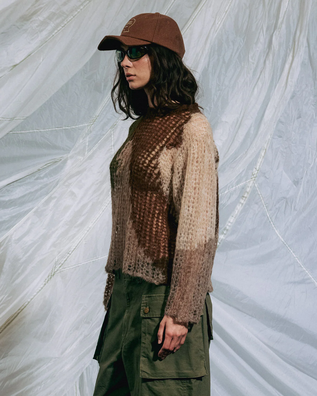 Organic Threadbare Sweater - Olive - Image 9