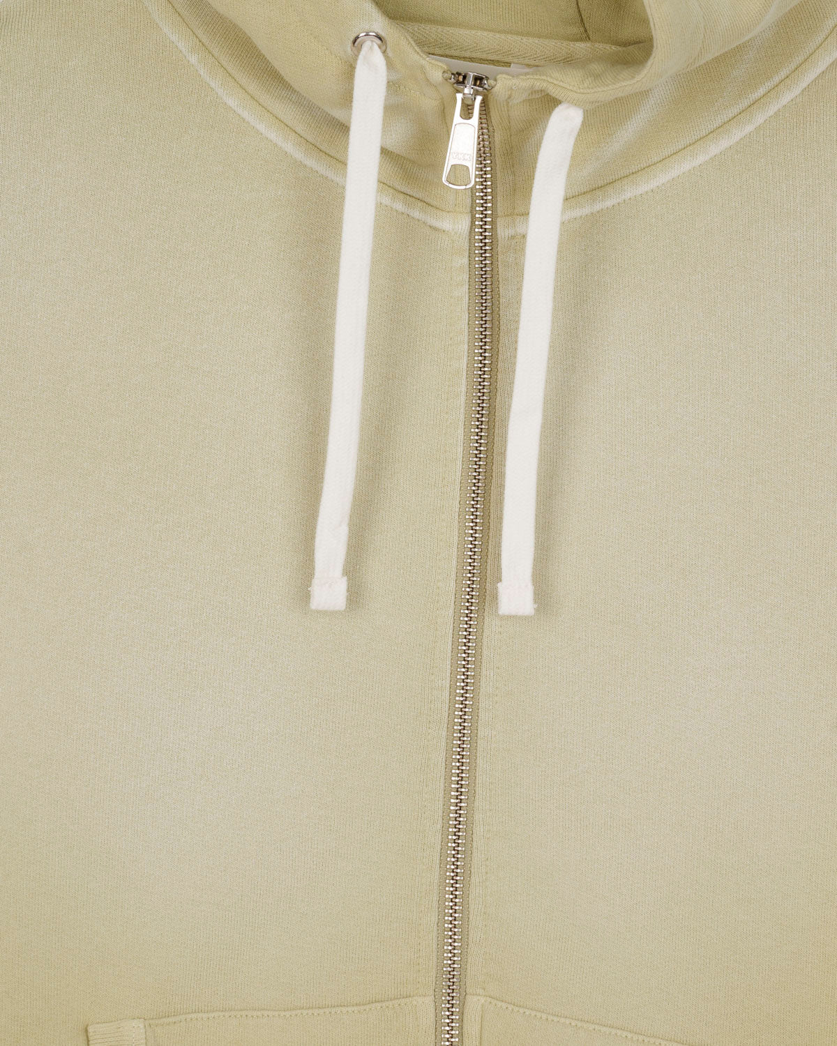 Padded Elbow Zip-Up Hoodie - Sand - Image 3