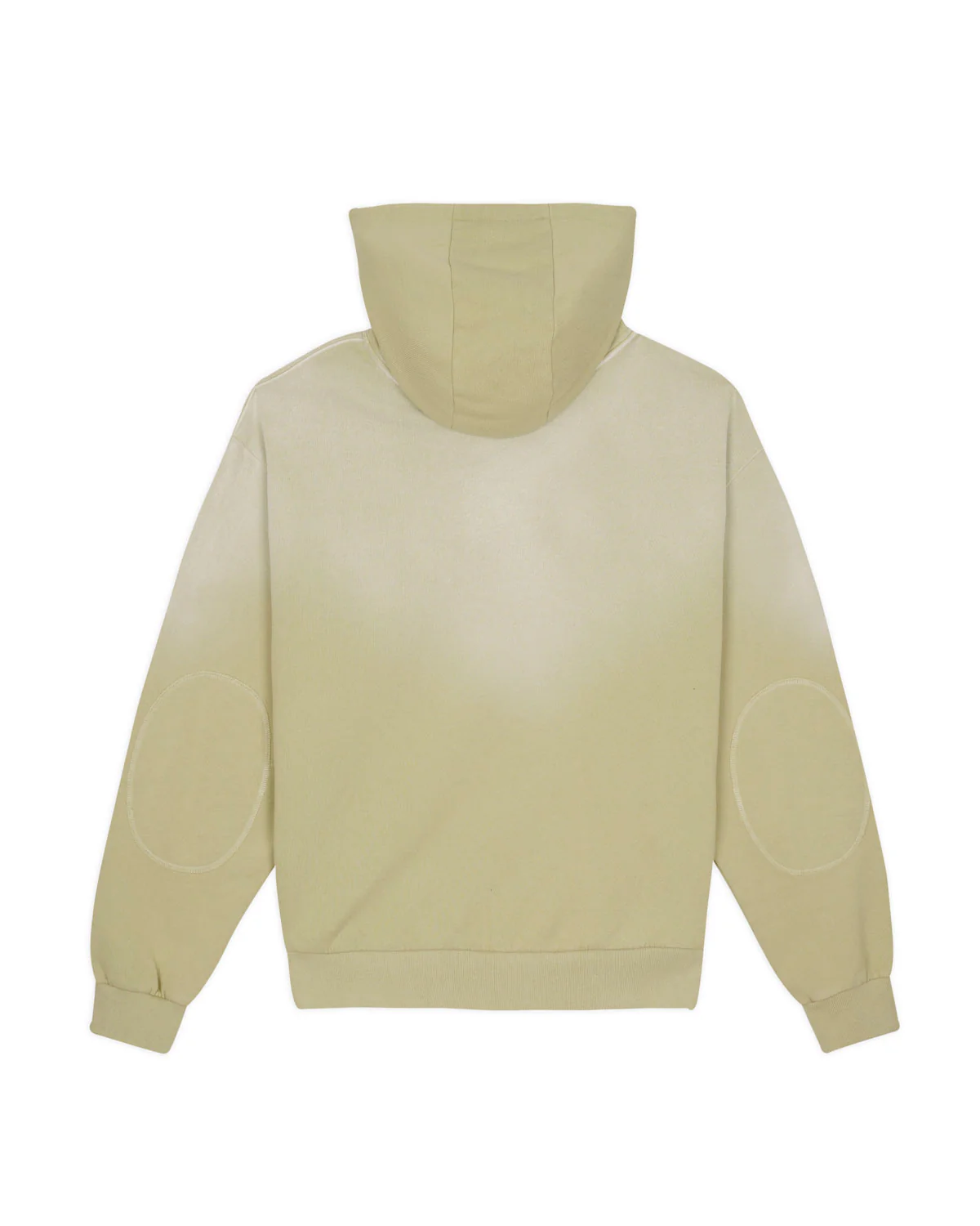 Padded Elbow Zip-Up Hoodie - Sand - Image 5