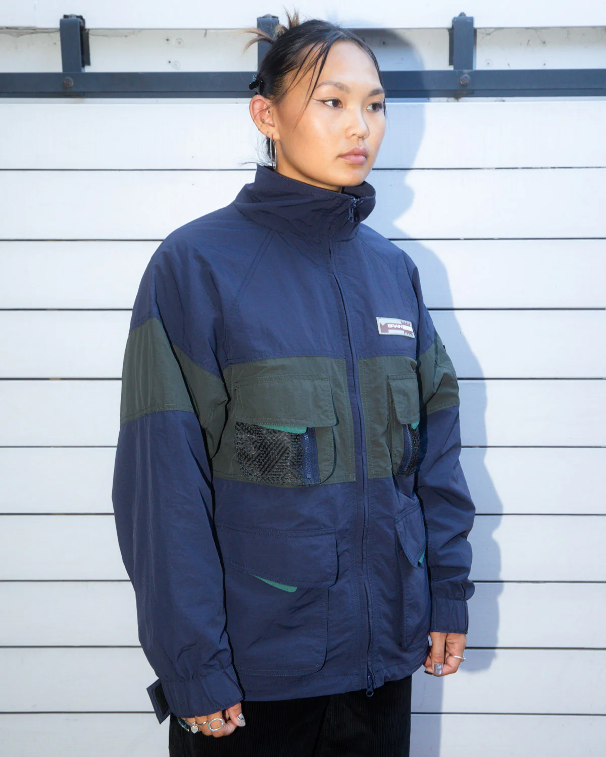 Paneled Snow Jacket - Navy - Image 5