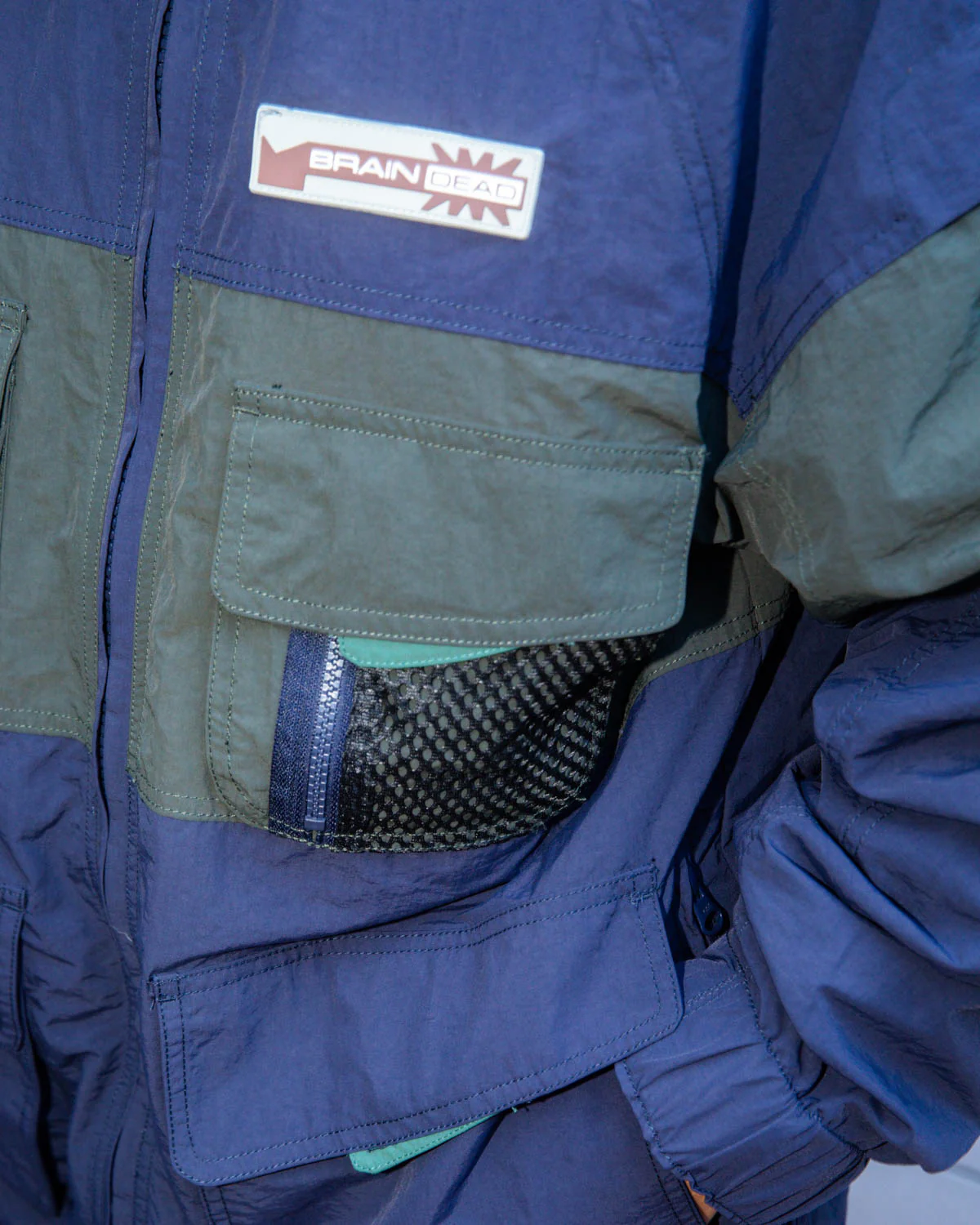 Paneled Snow Jacket - Navy - Image 7