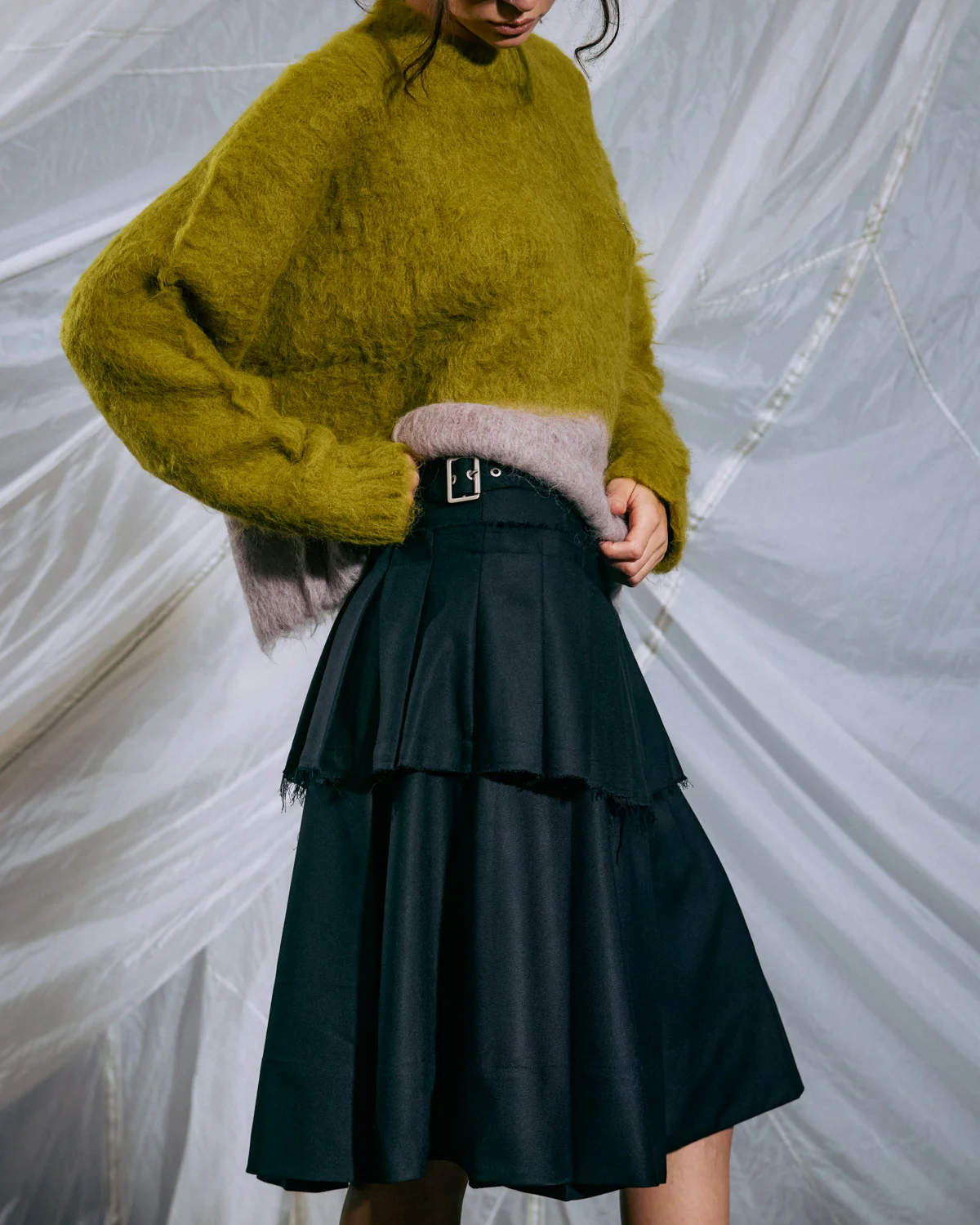 Pleated Skirt - Midnight Blue - Image 4