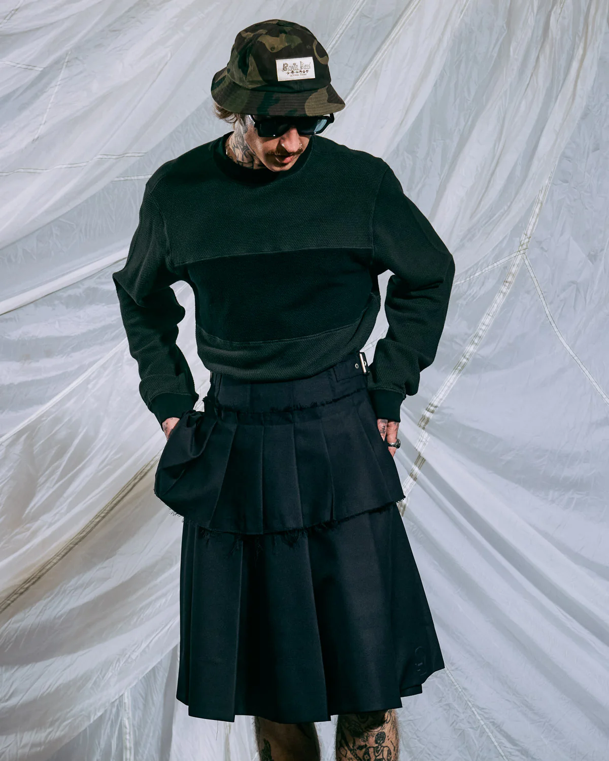 Pleated Skirt - Midnight Blue - Image 8
