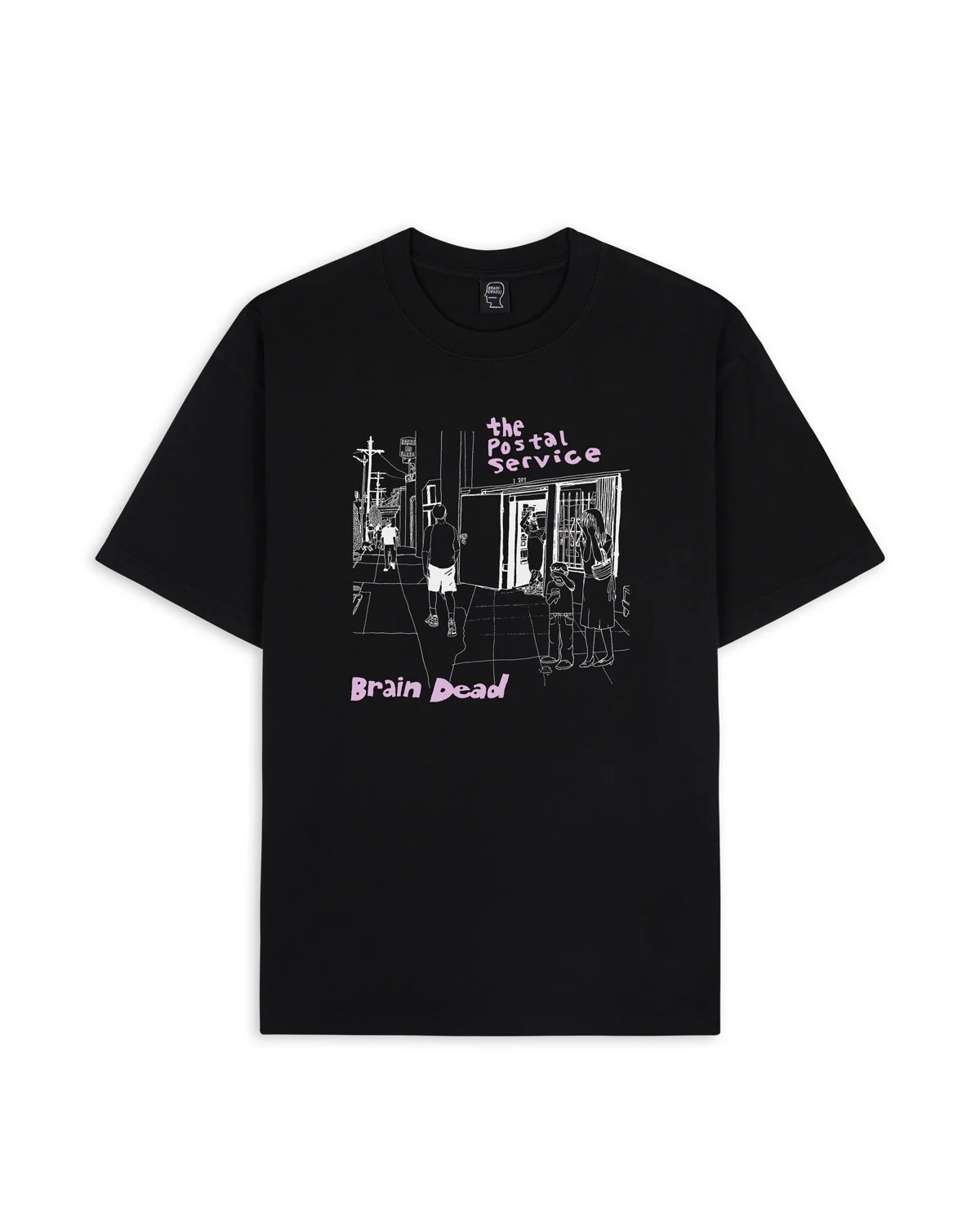 Brain Dead x The Postal Service T-shirt - Black