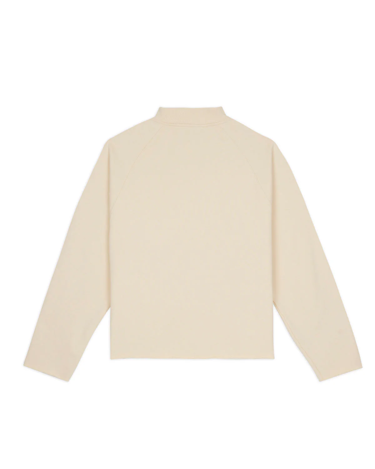 Raglan Mock Neck Pullover - White - Image 5