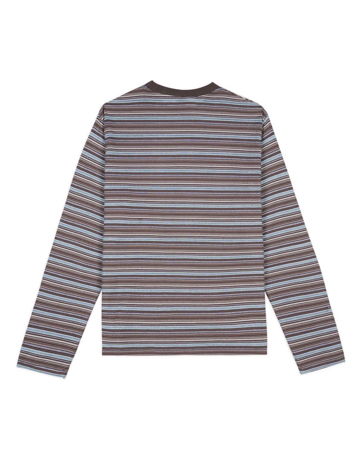 Romy Multi Stripe Long Sleeve T-shirt - Brown - Image 3