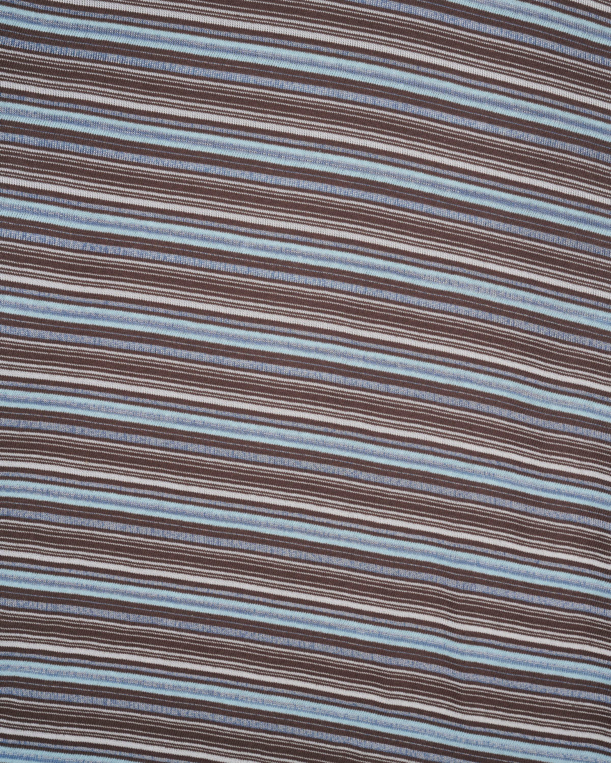 Romy Multi Stripe Long Sleeve T-shirt - Brown - Image 5