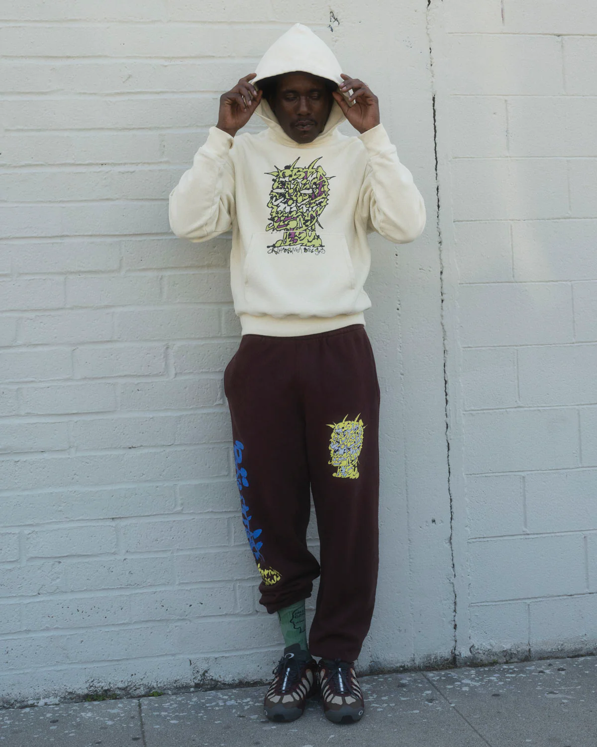 Scrambled Sweatpant - Maroon - Image 4