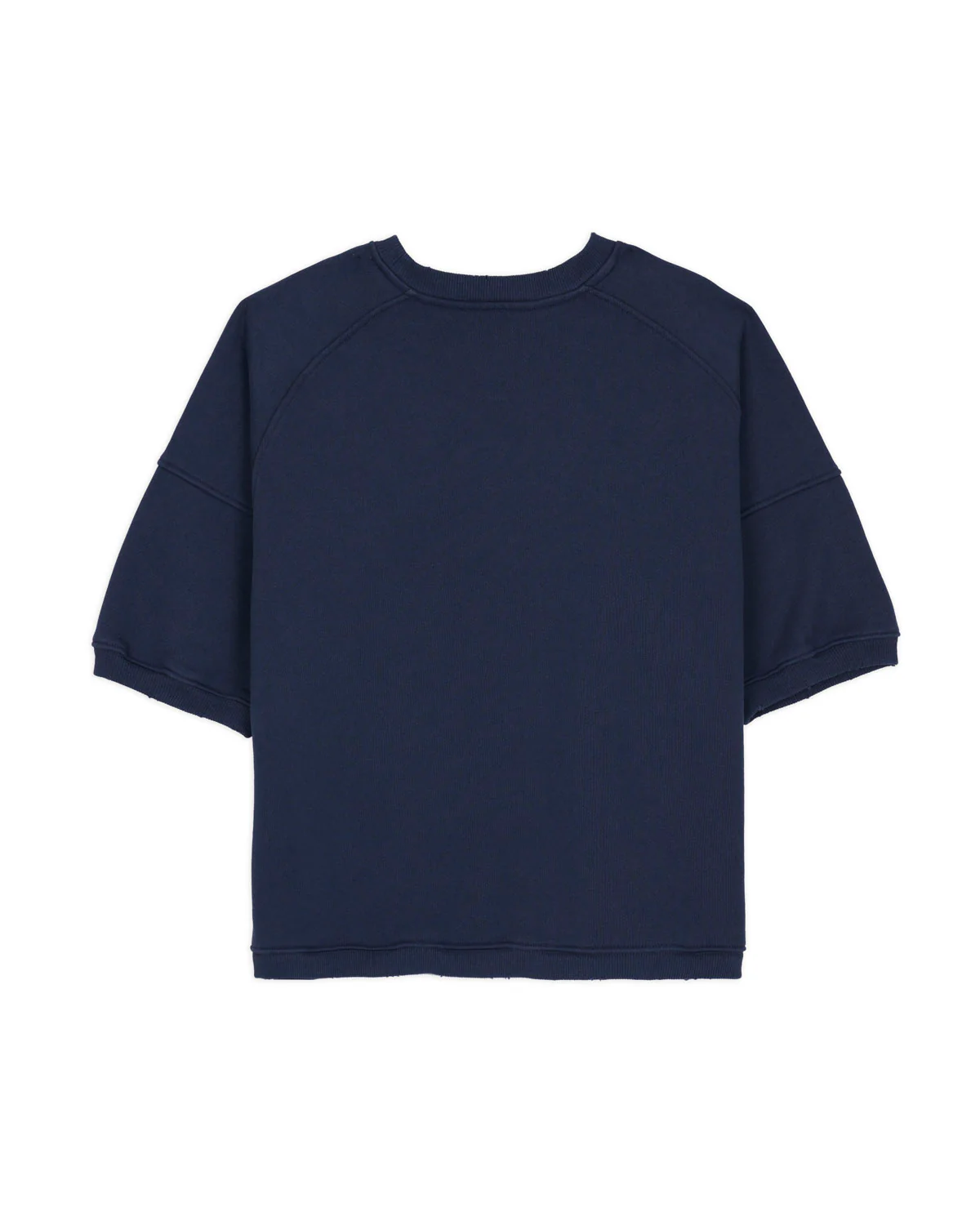 Short Sleeve Crewneck Sweatshirt - Navy - Image 5