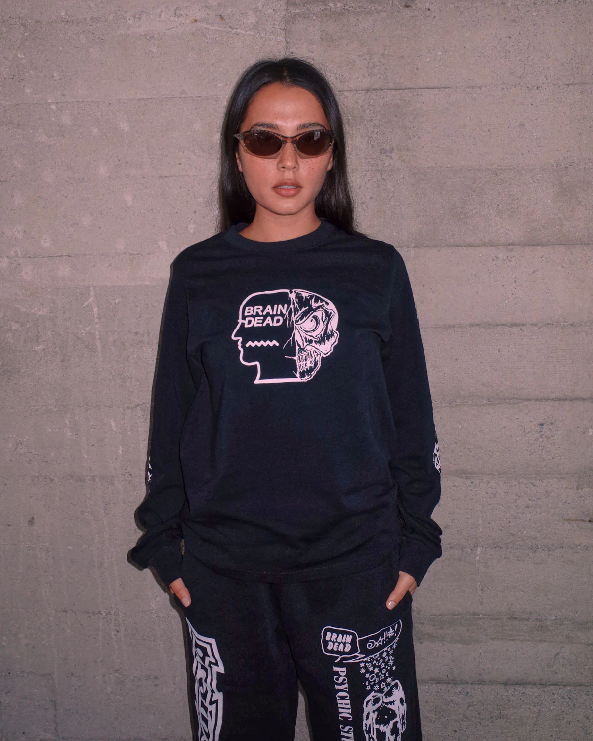 Skull Mech Long Sleeve - Black - Image 2