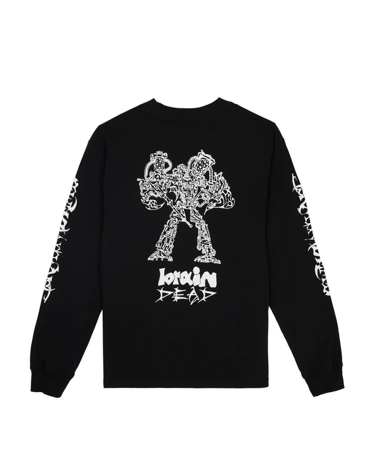 Skull Mech Long Sleeve - Black - Image 4