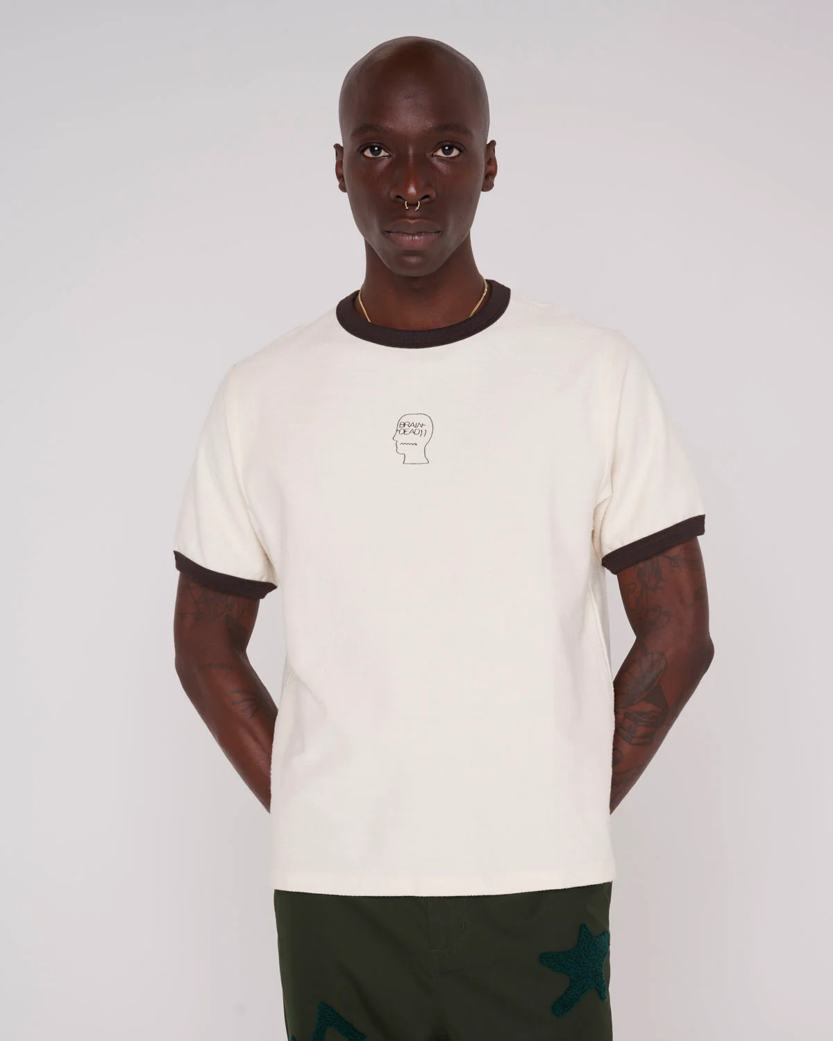 Slubby Ringer T-shirt - Natural - Image 4