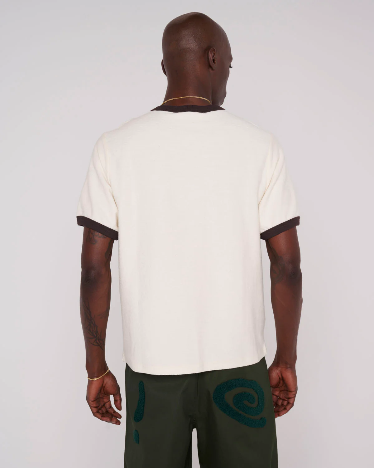 Slubby Ringer T-shirt - Natural - Image 5