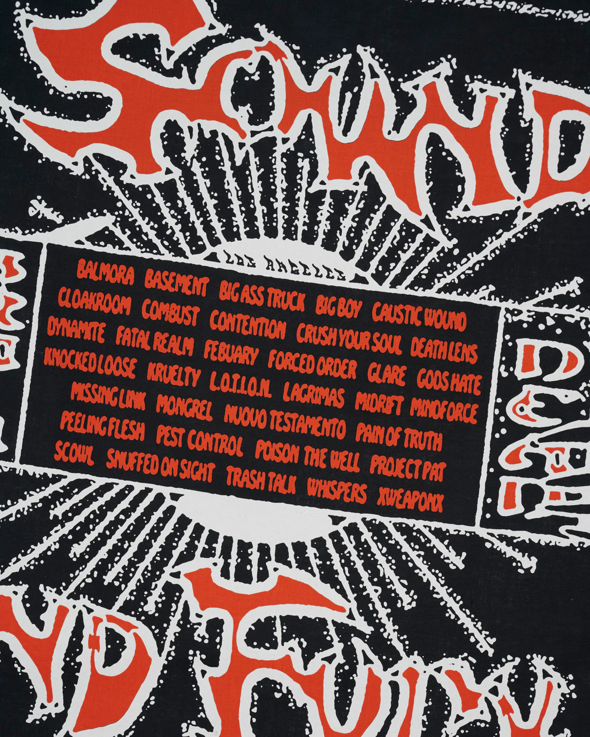Sound & Fury 2025 Lineup Bandana - Black - Image 3