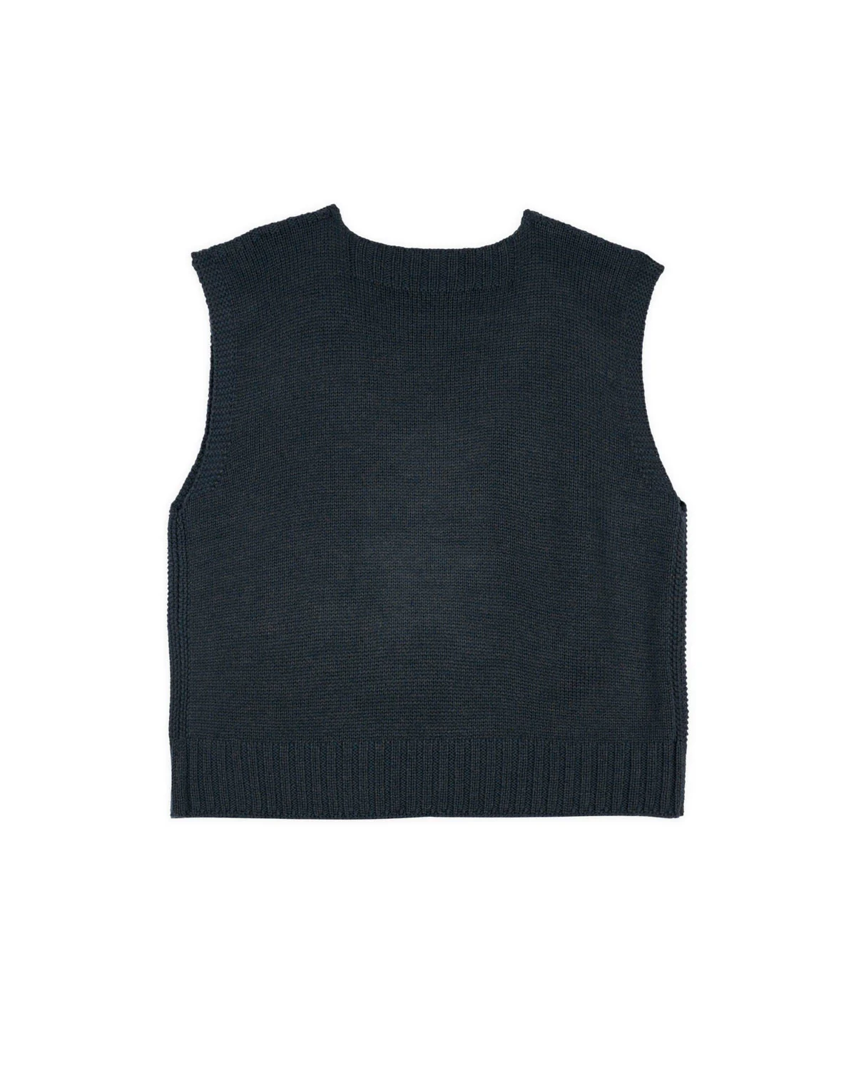 Square Neck Sweater Vest - Slate - Image 3
