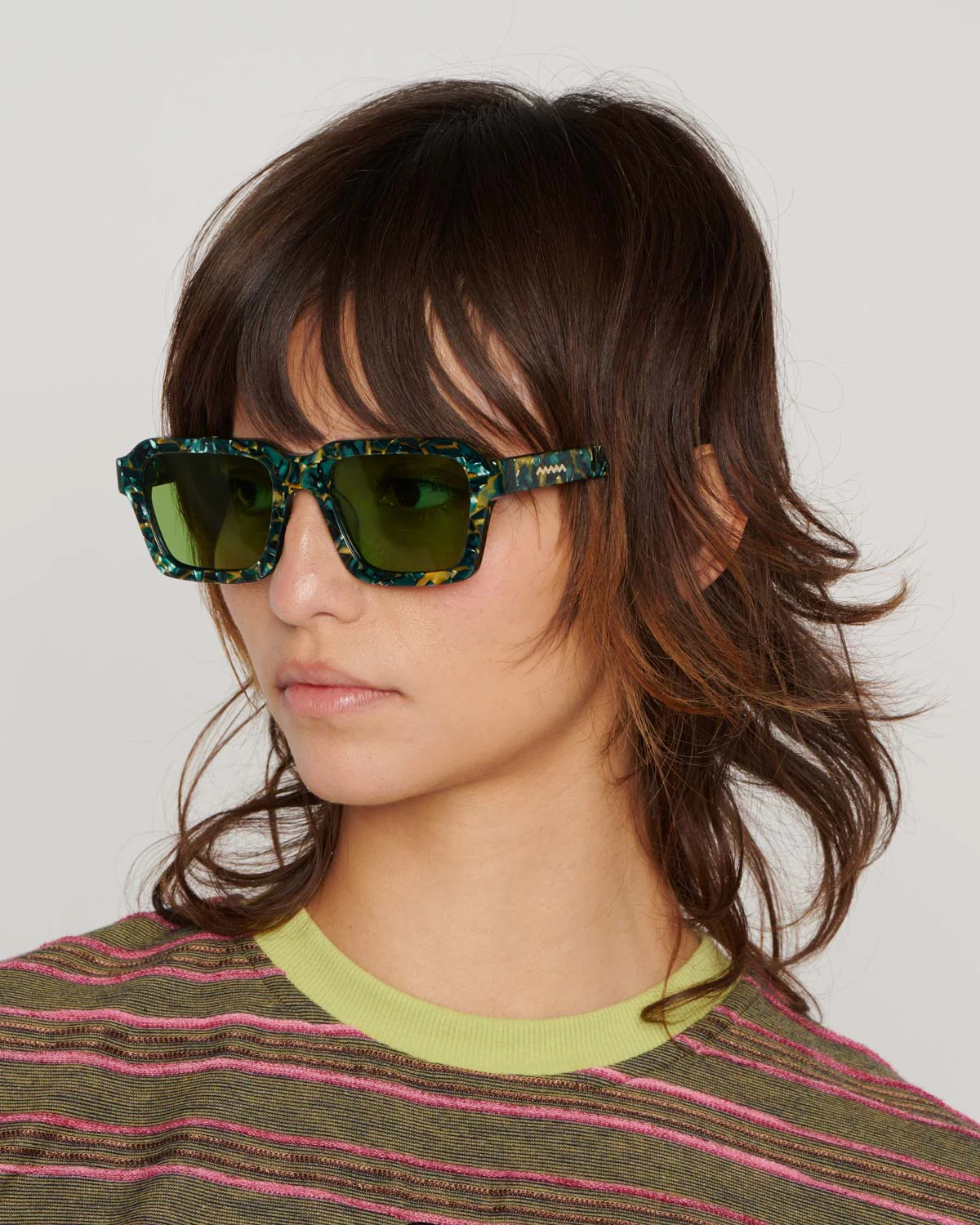 Staunton Post Modern Primitive Eye Protection - Green Granite/Green - Image 2