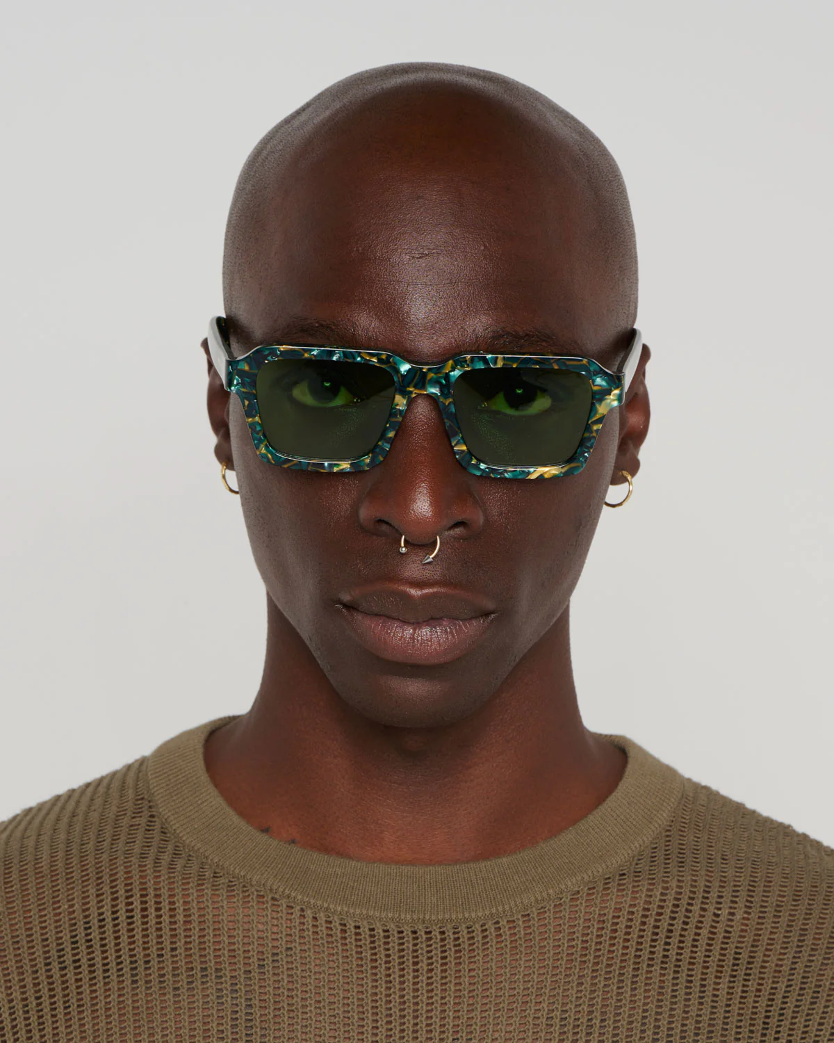 Staunton Post Modern Primitive Eye Protection - Green Granite/Green - Image 5