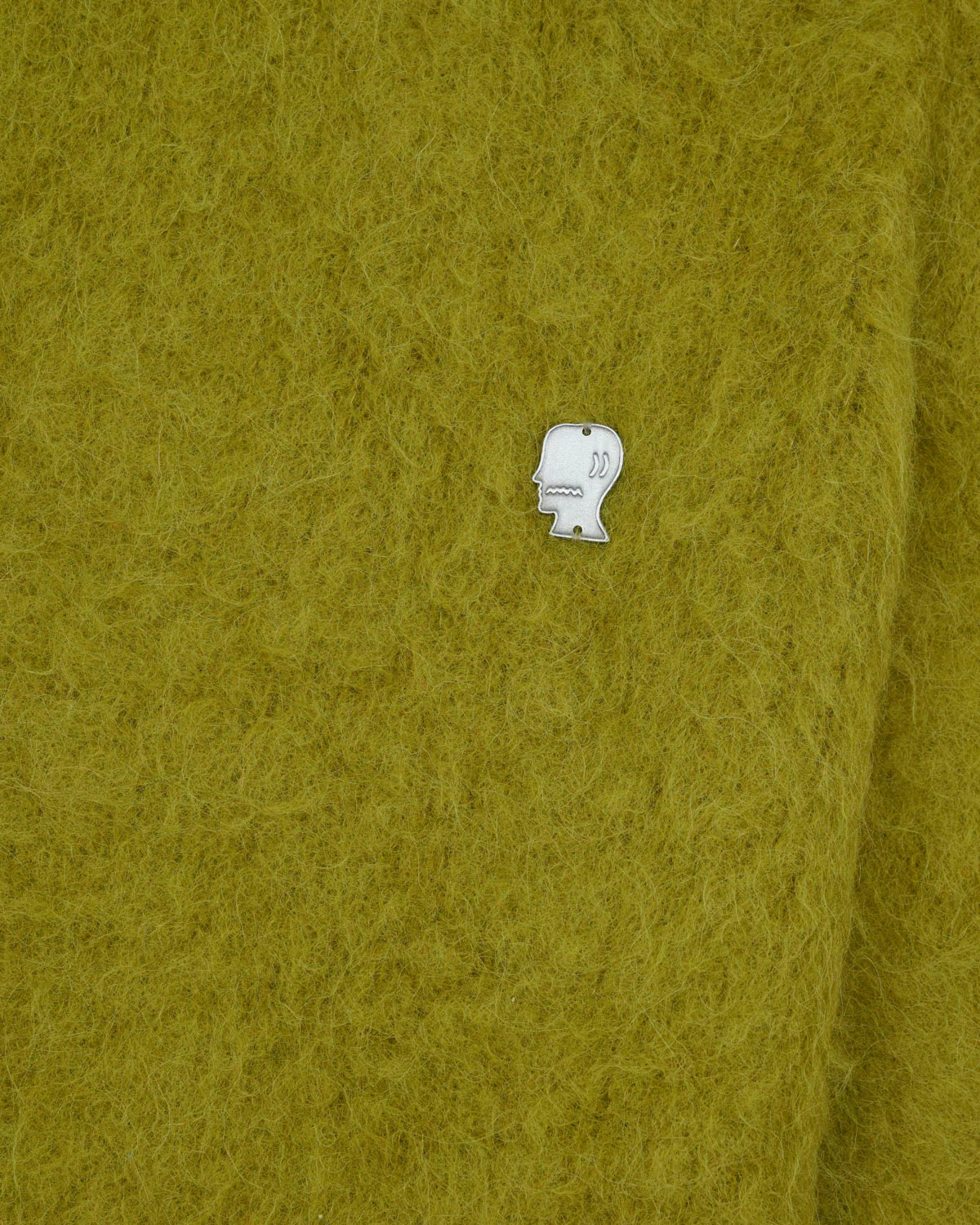 Super Hairy Boxy Knit Sweater - Lime - Image 5