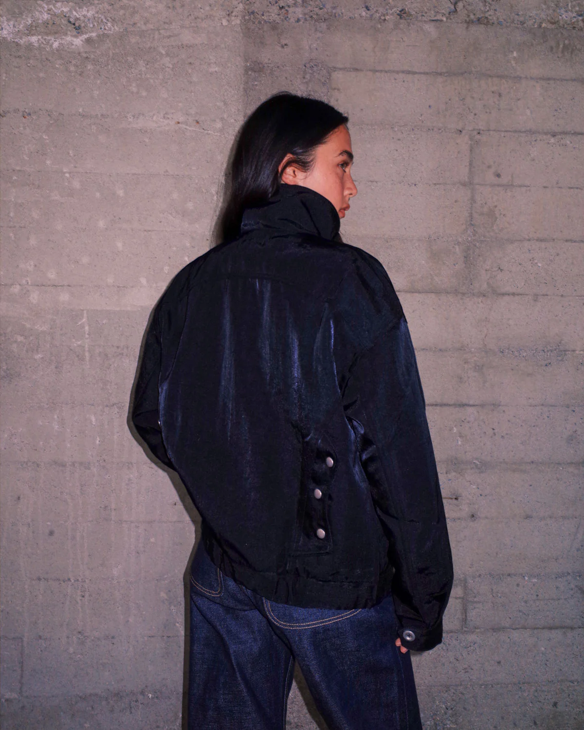 Titan Bomber Jacket - Black - Image 5