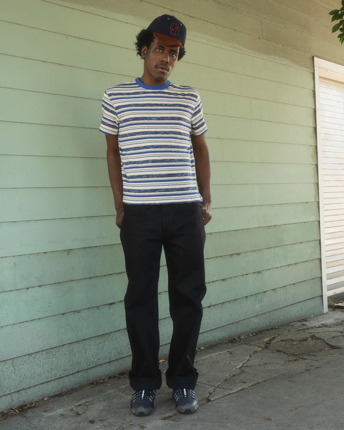 Toni Stripe T-shirt - Blue Multi - Image 5