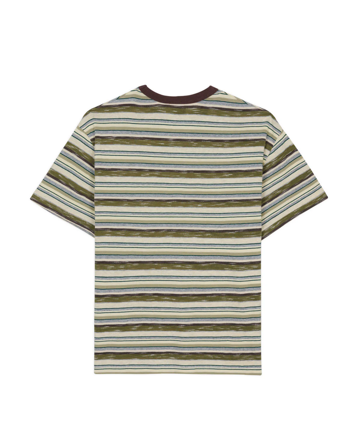 Toni Stripe T-shirt - Olive Multi - Image 3