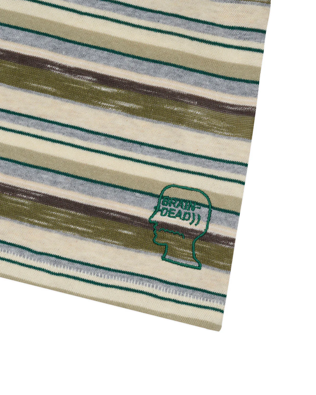 Toni Stripe T-shirt - Olive Multi - Image 4