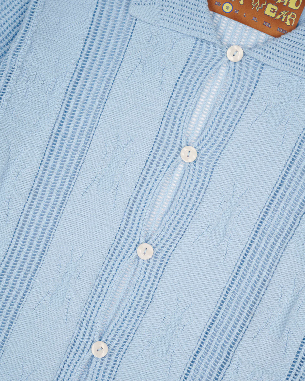 Translucent Doily Top - Light Blue - Image 4