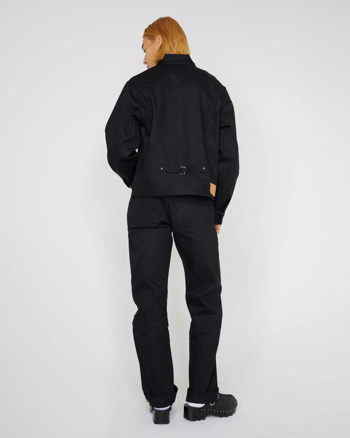 Trucker Jacket 13.2oz Selvedge Denim - Solid Black - Image 14