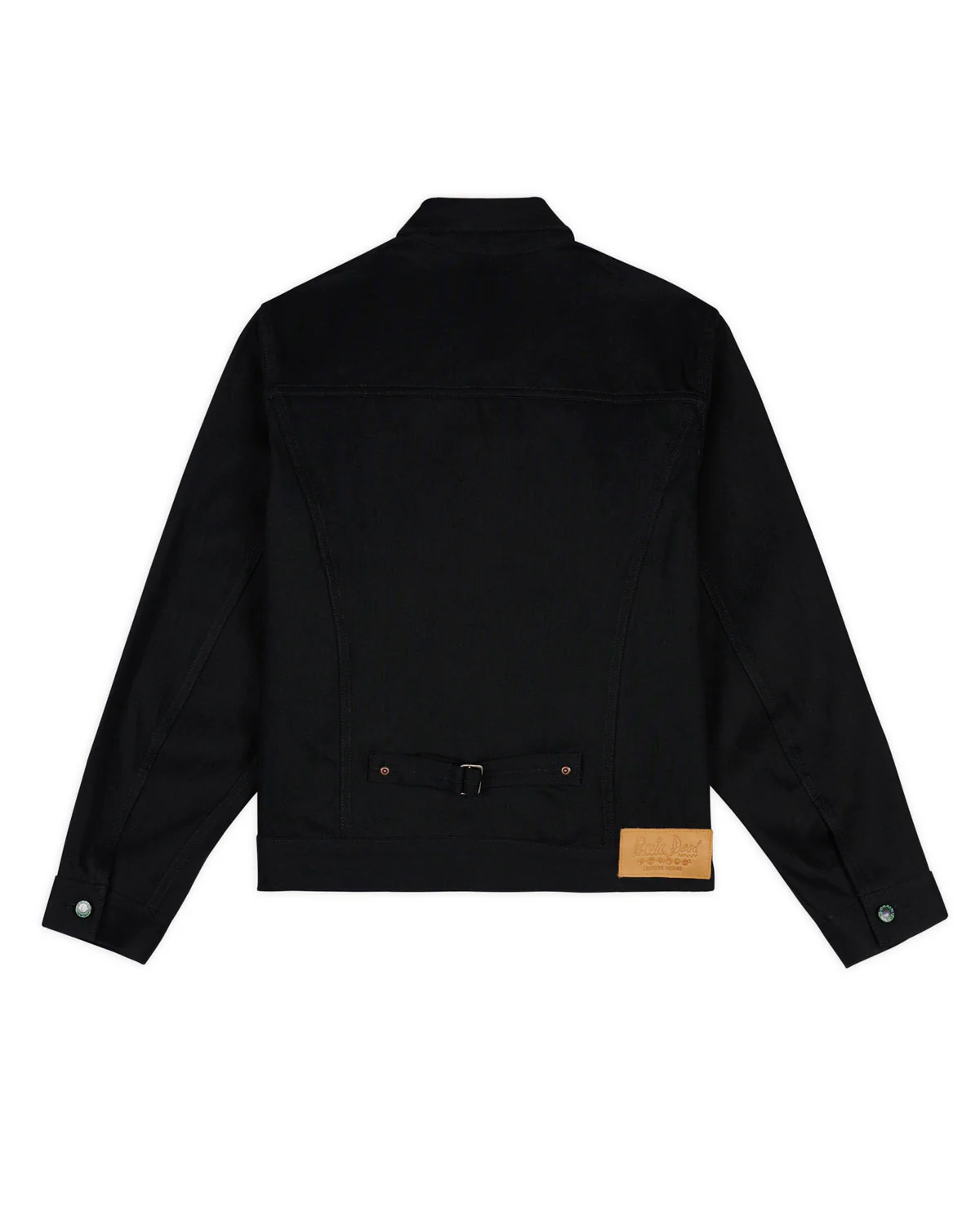 Trucker Jacket 13.2oz Selvedge Denim - Solid Black - Image 3