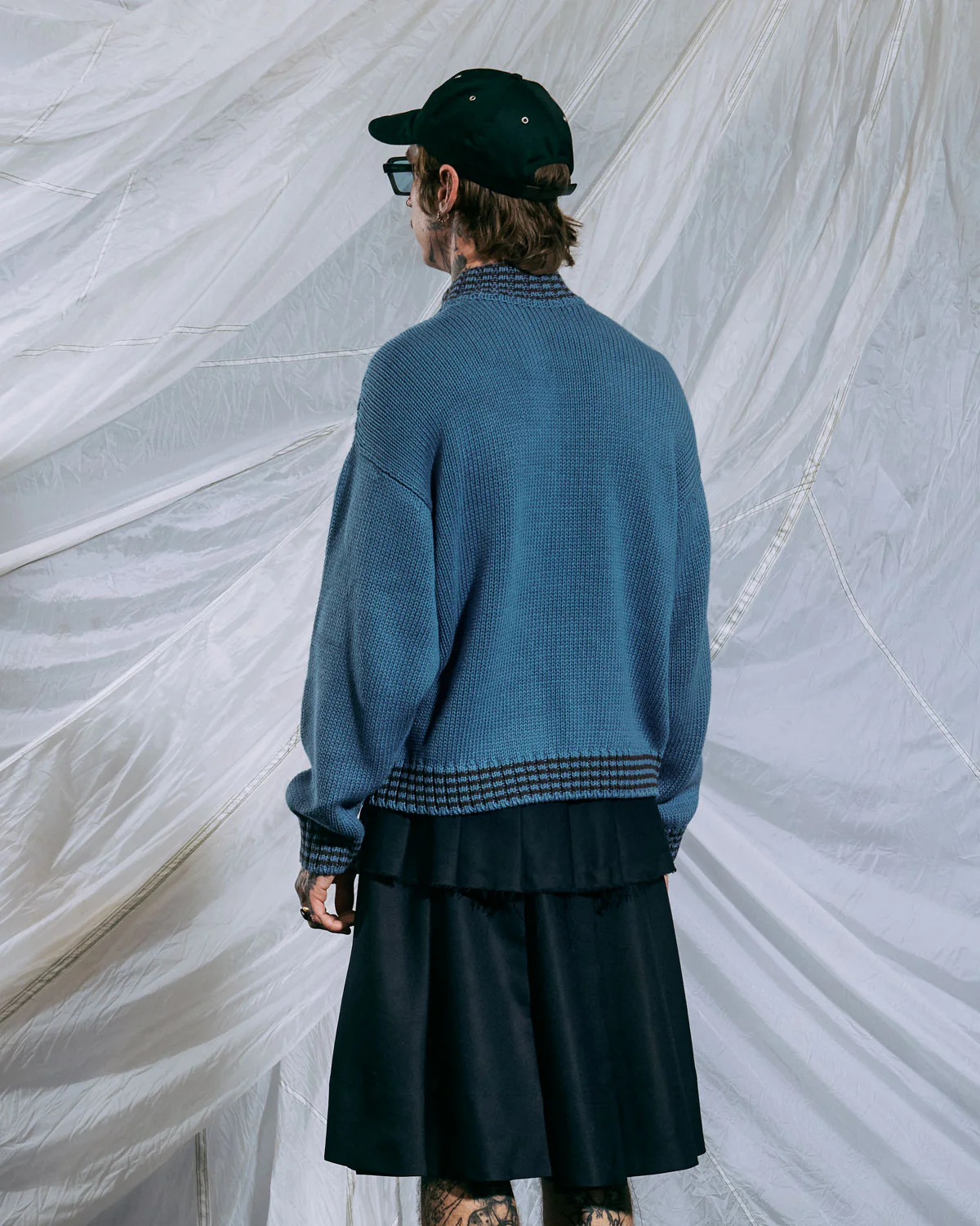 Turtle Neck Sweater - Blue - Image 6