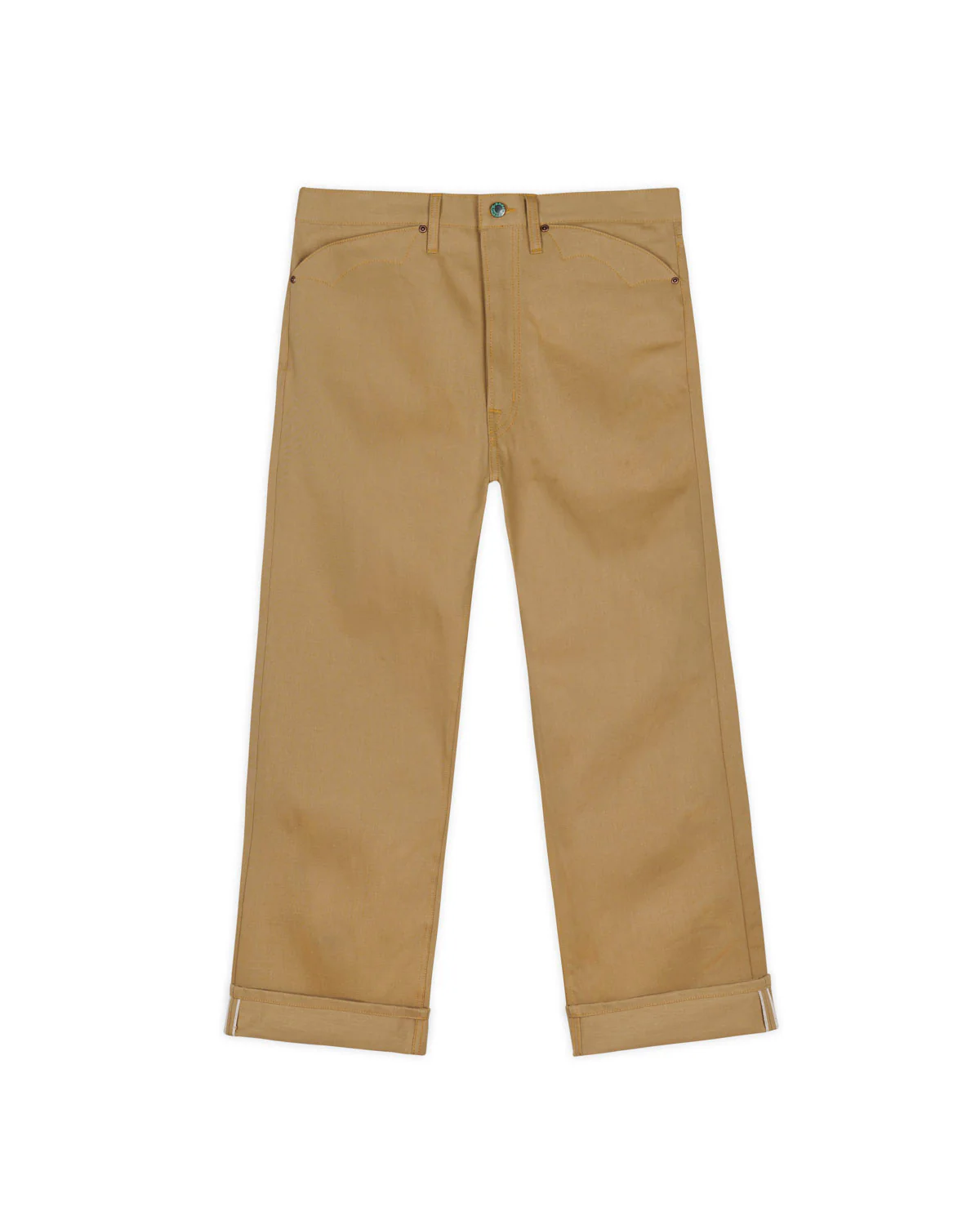 Type 00 13.5oz Selvedge Bull Denim - Tan - Image 5