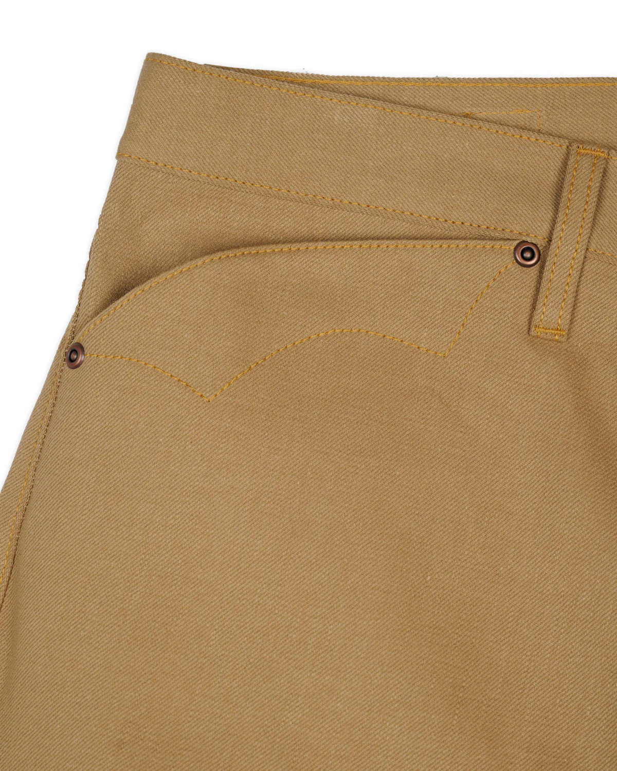 Type 00 13.5oz Selvedge Bull Denim - Tan - Image 9