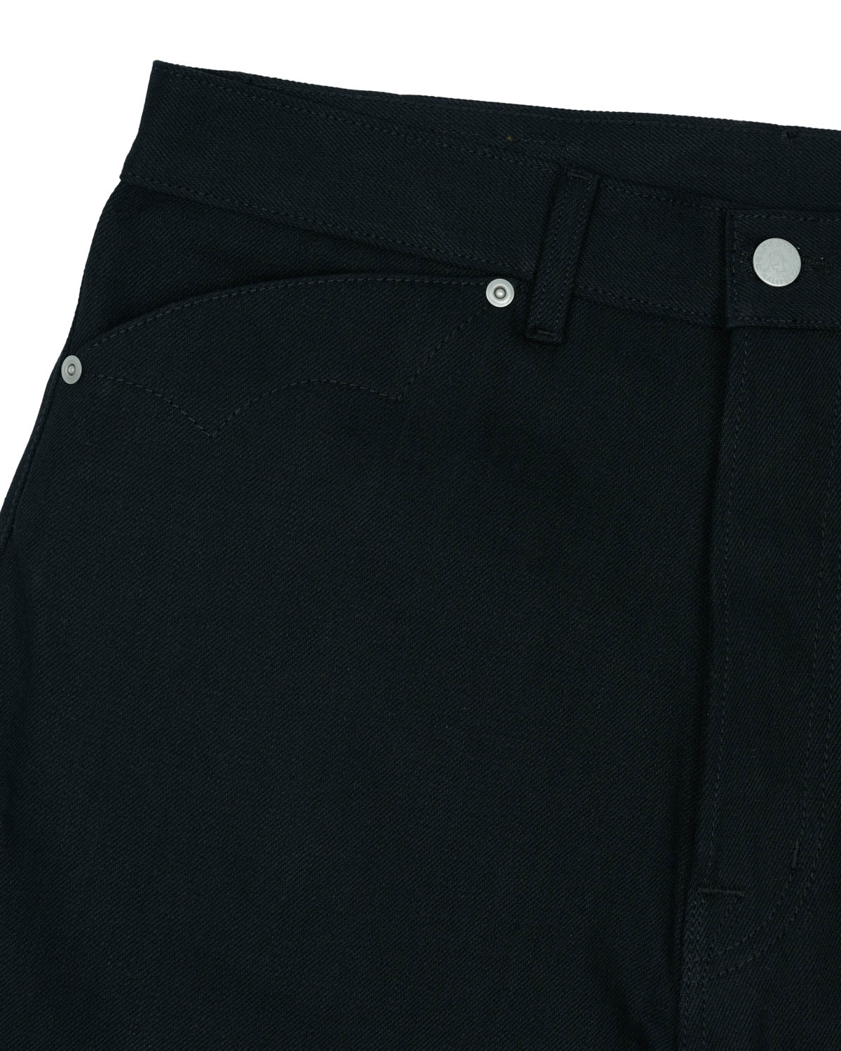 Type 00 14.25oz Selvedge Denim Pant - Solid Black - Image 3